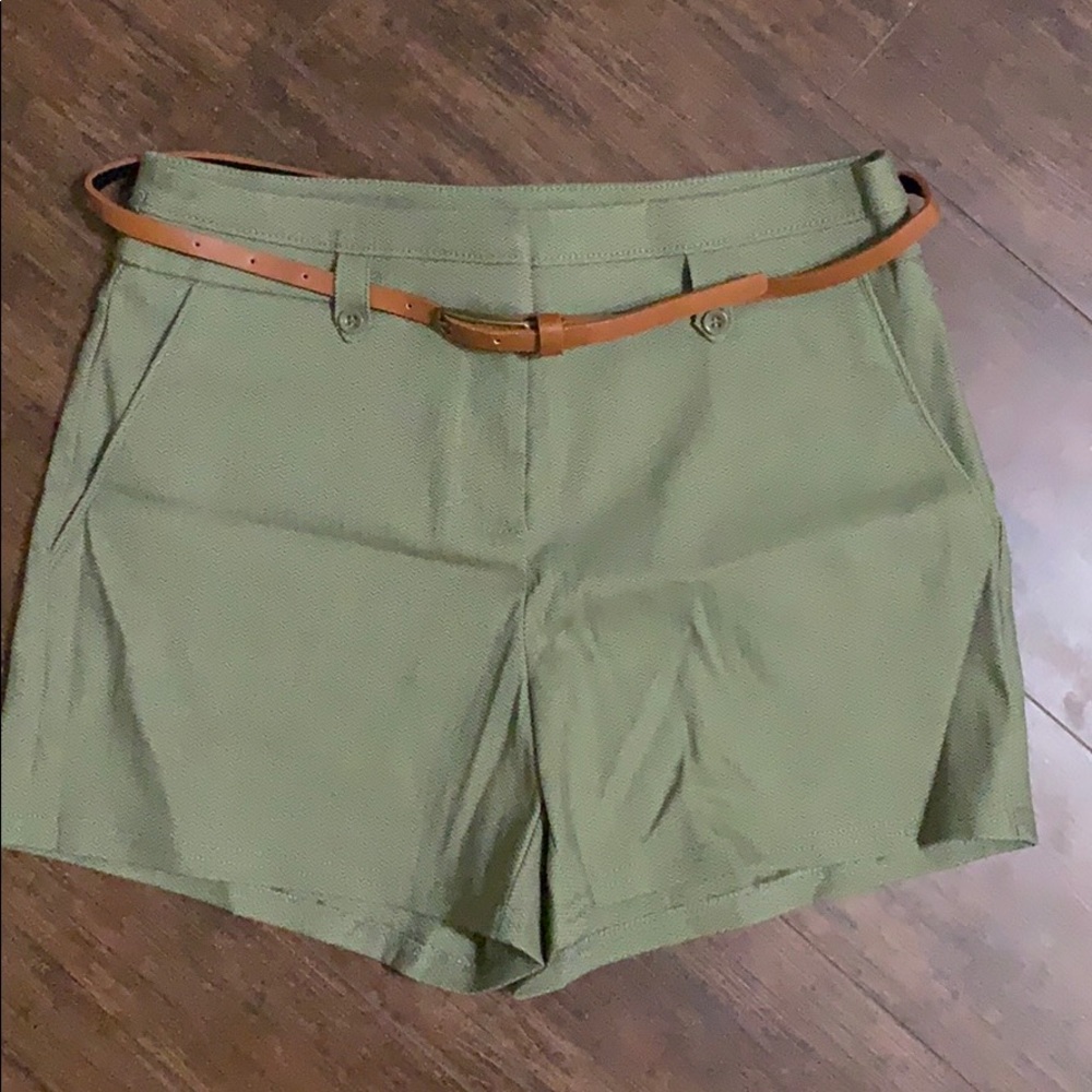 Olive Chevron/Herringbone Short